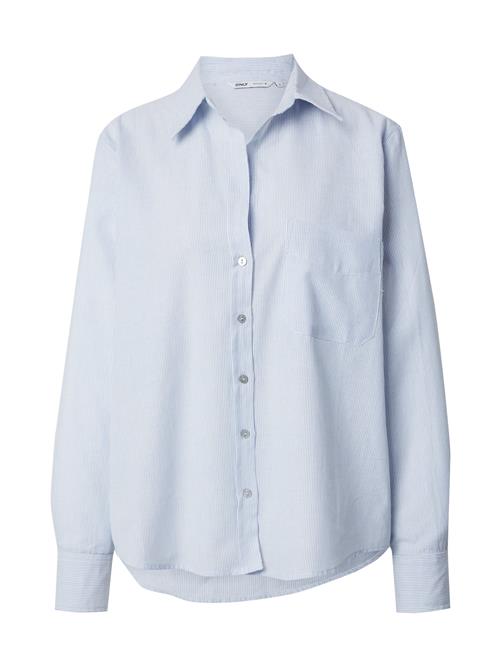 ONLY Bluse 'ONLALINA'  lyseblå / hvid