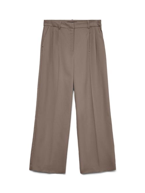 VERO MODA Bukser med lægfolder 'VMNila'  taupe