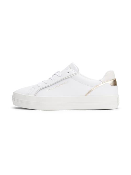 TOMMY HILFIGER Sneaker low 'ESSENTIAL'  guld / hvid