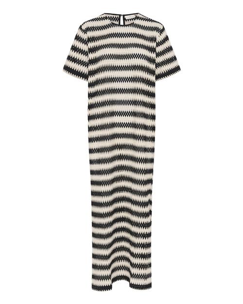 Kaffe Strandkjole 'Molin'  beige / sort