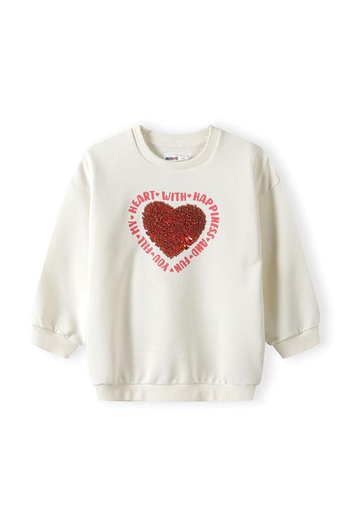 MINOTI Sweatshirt  rød / hvid