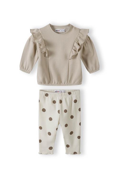 MINOTI Sæt  lysebeige / mørkebeige / brun