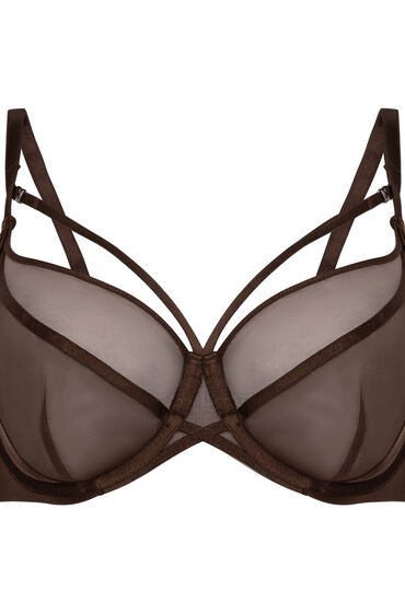 Hunkemöller Rianne ikke-formstøbt bøjle-bh Brown