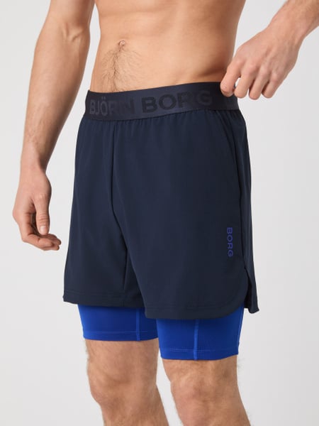 Björn Borg Borg 2 In 1 Shorts Marineblå, XXL