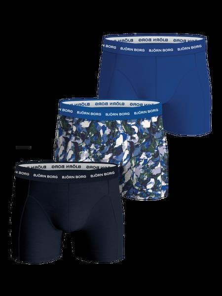 Björn Borg Cotton Stretch Boxers 3-pack Blå, XXL