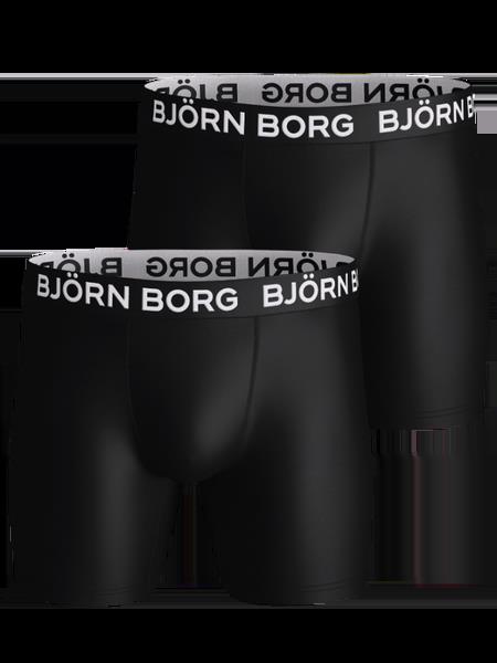 Björn Borg Sports Microfiber Boxers 2-pack Sort, L