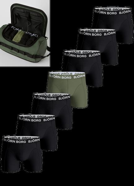Björn Borg Cotton Stretch Boxer + Wash Bag 7-pack Multi, S