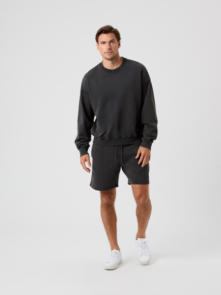 Björn Borg Borg Oversized Washed Sweatshorts Sort, XXL