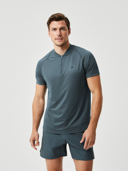 Björn Borg Ace Performance Zip Polo Grøn, XXL
