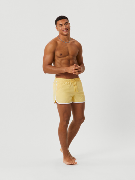 Björn Borg Borg Retro Swim Shorts Gul, XXL