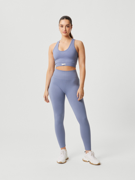 Björn Borg Borg Seamless Rib Tights Blå, XS