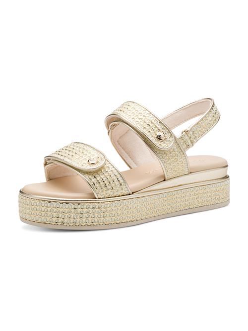 MARCO TOZZI Sandaler  beige / guld