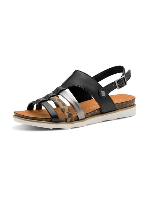 MARCO TOZZI Sandaler  karamel / sort / sølv