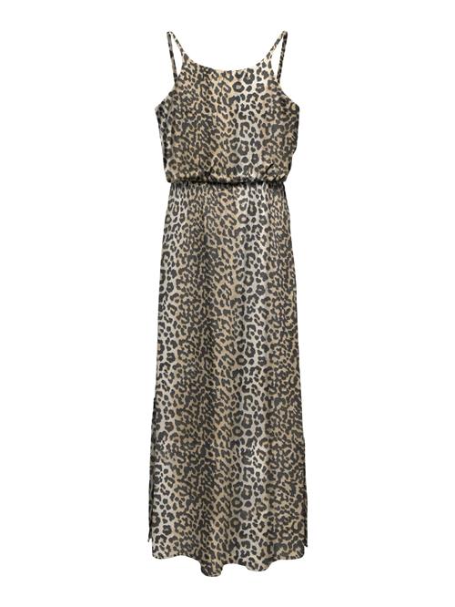 ONLY GIRLS Kjole 'KOGScarlett'  beige / lysebrun / sort