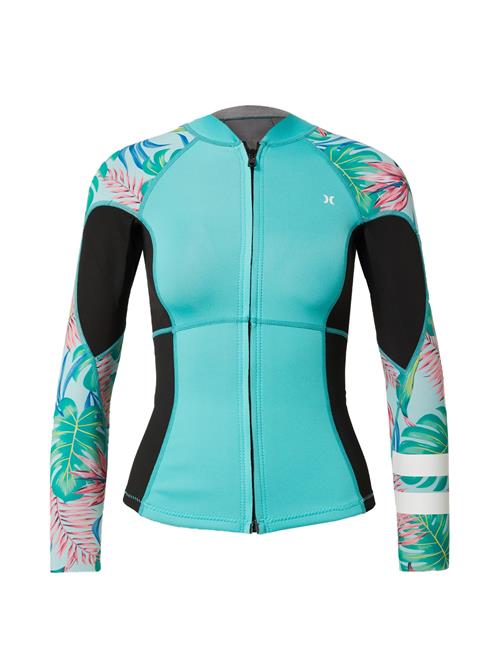 Se Hurley Sportsjakke 'ADVANT'  aqua / lyserød / sort / hvid ved About You