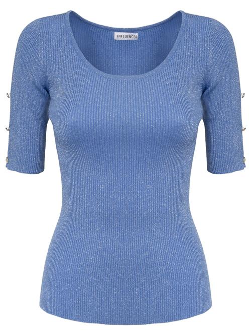 Influencer Shirts ' Ribbed lurex pull '  blå