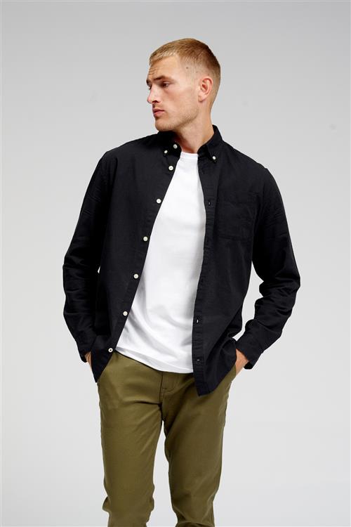 Originale Performance Oxford Skjorte - Sort - Herre - S - TeeShoppen