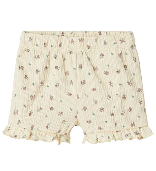 Name It Shorts - NbfJannis - Bleached Sand m. Blomster