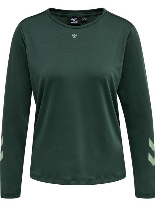 Hummel Funktionsbluse 'Taylor'  pastelgrøn / mørkegrøn