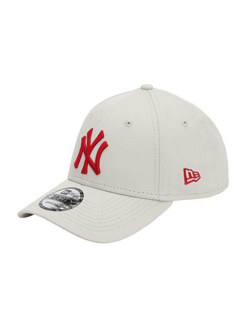 NEW ERA Hætte  beige / blodrød