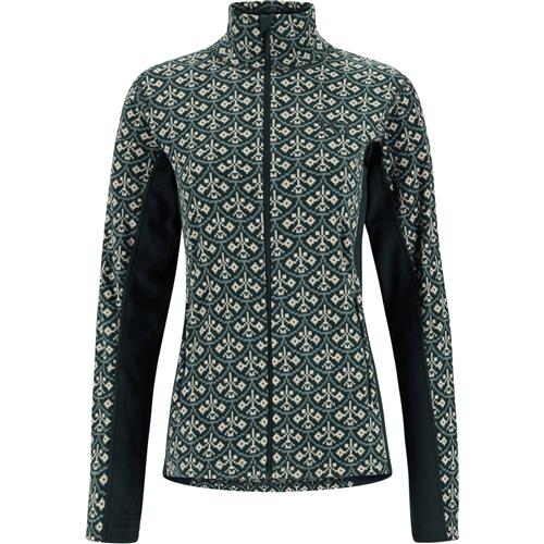 Kari Traa Funktionsfleecejakke 'Thalena'  beige / mørkegrøn / sort