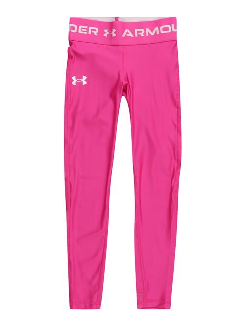 UNDER ARMOUR Sportsbukser  pink / hvid