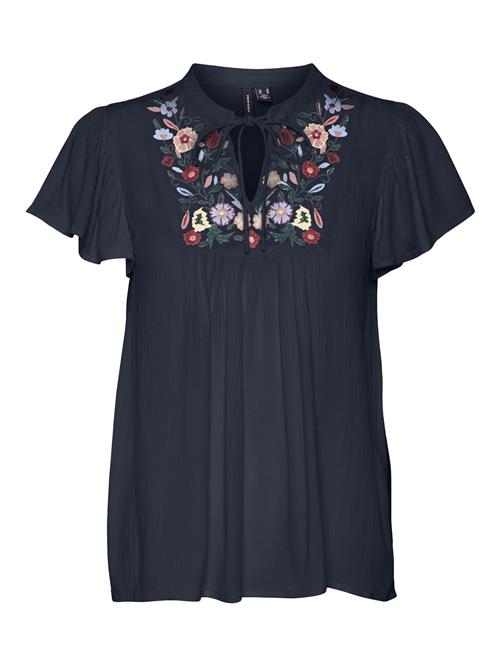 VERO MODA Overdel 'Sina'  blå / blandingsfarvet