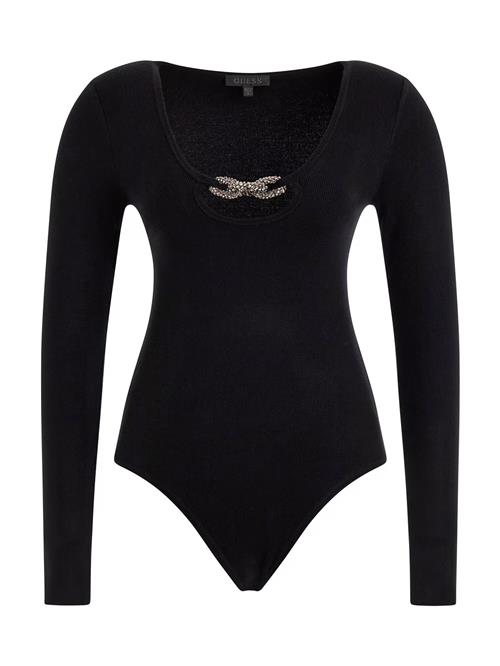 Se GUESS Shirtbody 'Bling Ring Umi'  sort / sølv ved About You