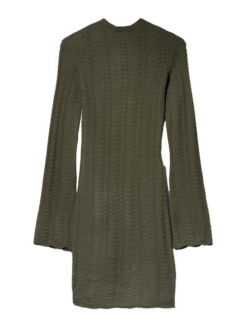 Bershka Strikkjole  khaki