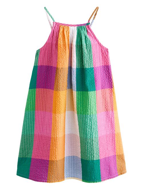 Next Kjole  grøn / neonlilla / orange / pink