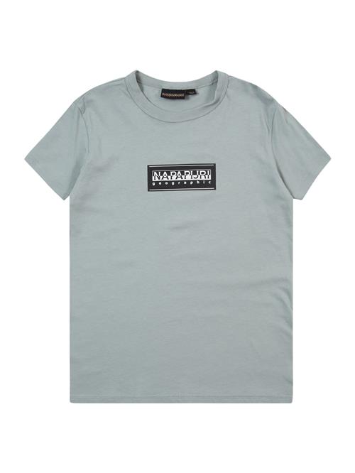 NAPAPIJRI Shirts 'K S-CHAMOIS'  pastelgrøn / sort / hvid
