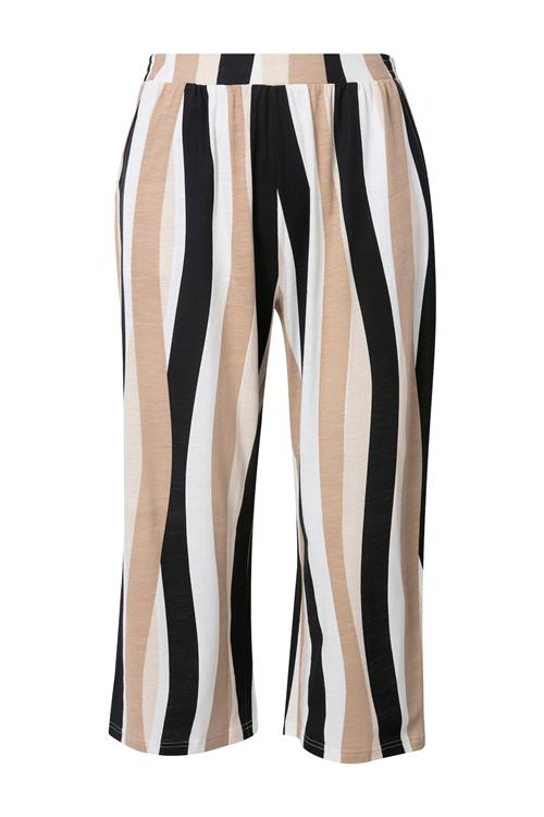 Ulla Popken Bukser  beige / sort / hvid