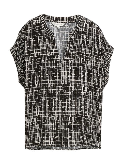TOM TAILOR Bluse  beige / sort