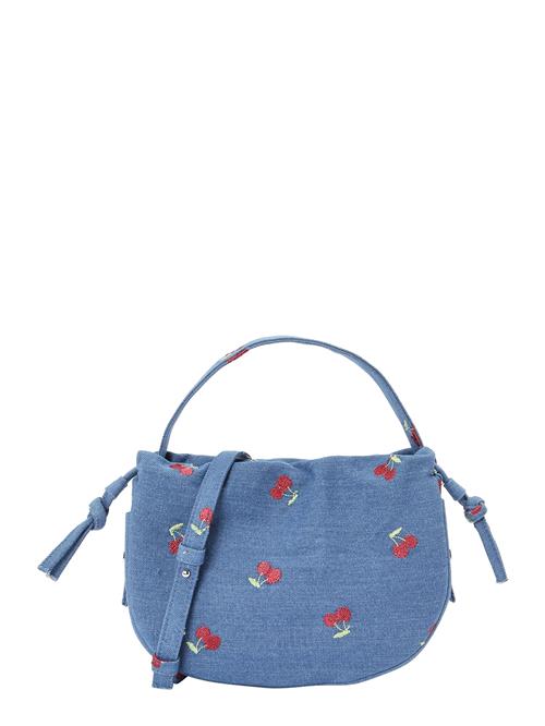 PIECES Håndtaske 'PCBALLOON'  blue denim / oliven / mørkerød