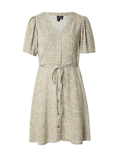 VERO MODA Kjole 'VMALBA'  oliven / hvid
