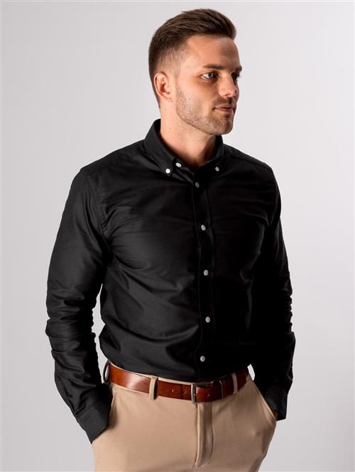 Performance Oxford Skjorte - Sort - Herre - 3XL - TeeShoppen