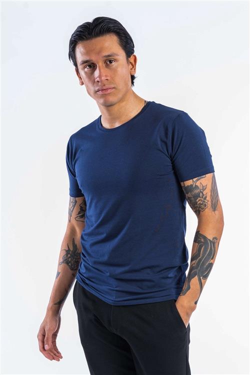Se Performance T-shirt - Navy - Herre - S - TeeShoppen ved Teeshoppen