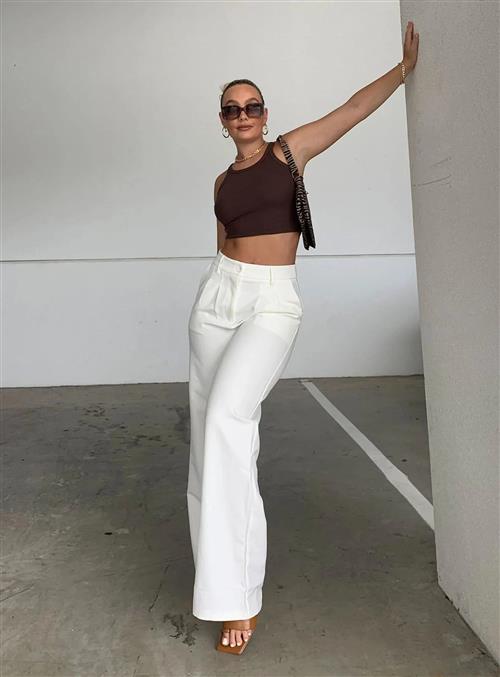 Aster wide pants - white - Small - May
