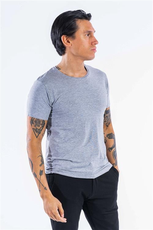 Performance T-shirt - Lyse grå - Herre - M - TeeShoppen