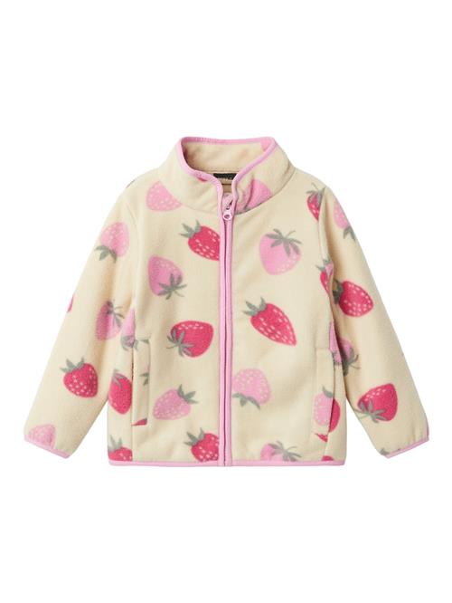 NAME IT Fleecejakke 'NMFMeeko'  chamois / khaki / lyserød / magenta