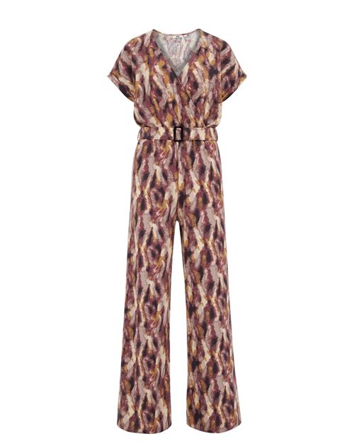 Se WE Fashion Jumpsuit  lysebeige / kastaniebrun / pueblo / brokade ved About You