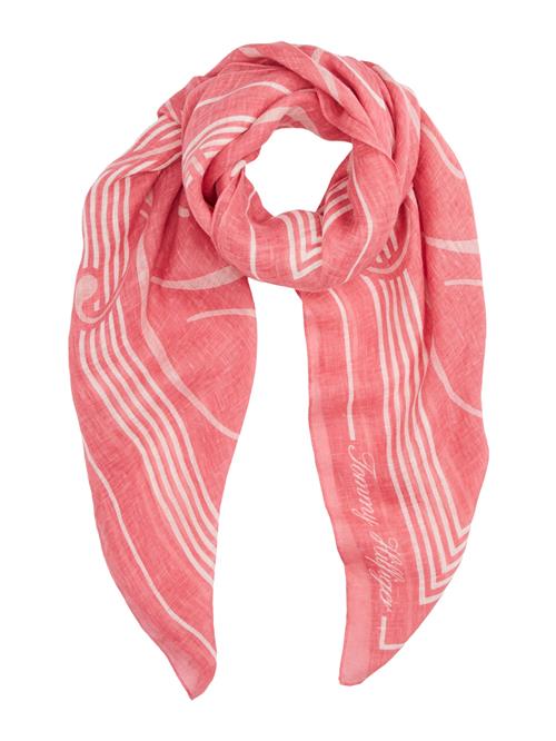 TOMMY HILFIGER Tørklæde 'SUMMER'  pink / hvid
