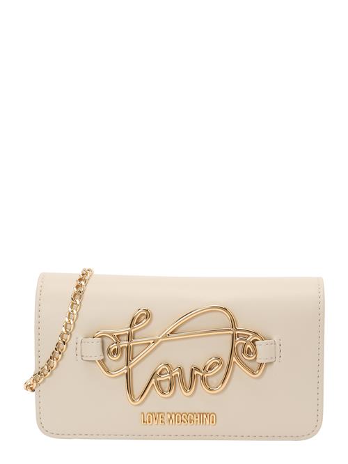 Love Moschino Skuldertaske  elfenben / guld