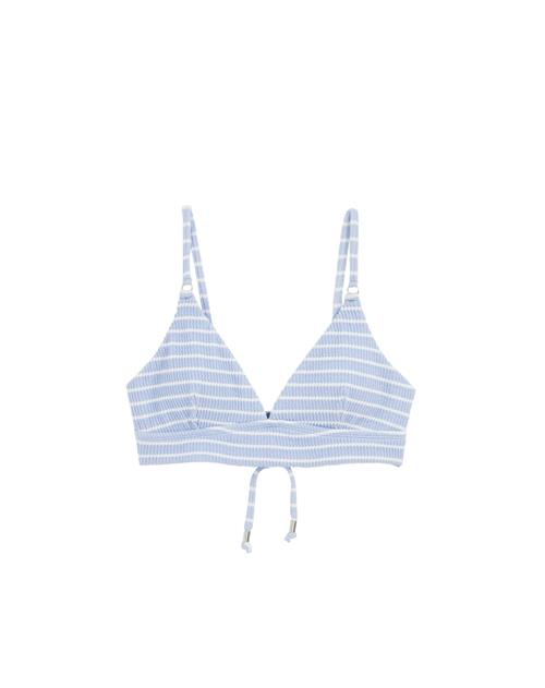 WE Fashion Bikinioverdel  lyseblå / hvid