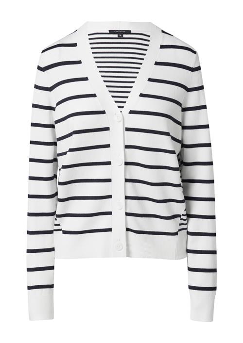 Se COMMA Cardigan  sort / hvid ved About You