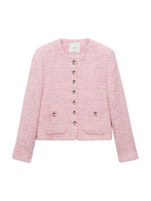 MANGO Overgangsjakke 'Karakoy''  lyserød / sort / offwhite