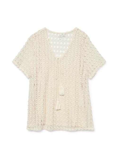 Se VERO MODA Bluse 'VMDYLIE'  lysebeige ved About You