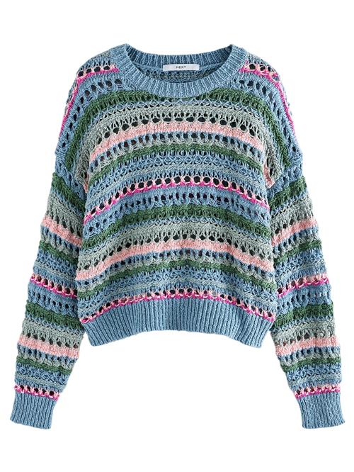 Next Pullover  lyseblå / mørkegrøn / pink / lyserød