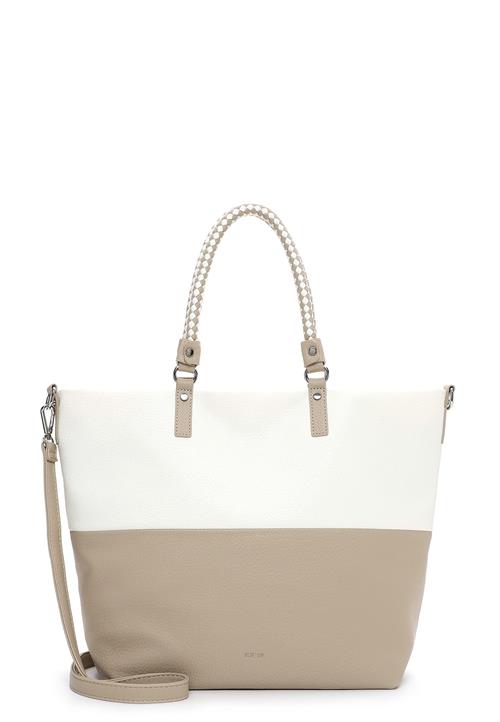 Emily & Noah Shopper 'Frejus'  camel / hvid