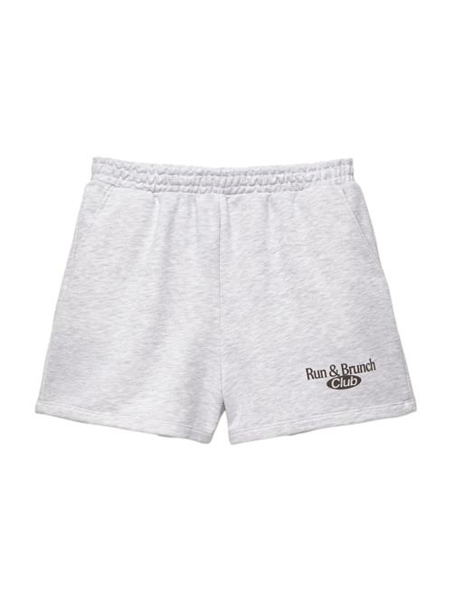 Pull&Bear Bukser  grå-meleret / sort